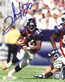 Autographed Clinton Portis  8X10 Denver Broncos Photo