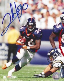 Autographed Clinton Portis  8X10 Denver Broncos Photo