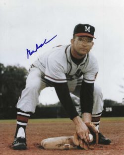 AUTOGRAPHED MEL ROACH 8X10 Milwaukee Braves Photo
