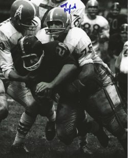 Autographed TONY BANFIELD 8X10 Houston Oilers photo