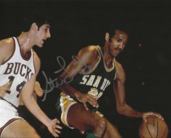 Autographed Stu Lantz 8X10 San Diego Rockets Photo