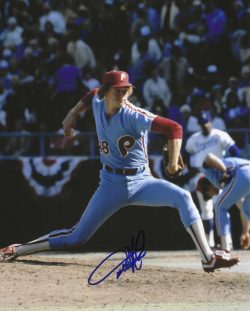 AUTOGRAPHED Dickie Noles 8x10 Philadelphia Phillies Photo