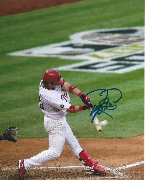AUTOGRAPHED AARON ROWAND Philadelphia Phillies 8x10 Photo