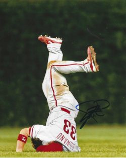 AUTOGRAPHED AARON ROWAND Philadelphia Phillies 8x10 Photo