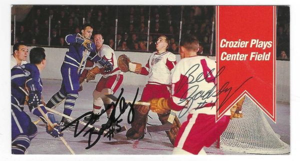 Autographed 1994 Parkhurst BILL GADSBY & DOUG BARKLEY Tall Boy card