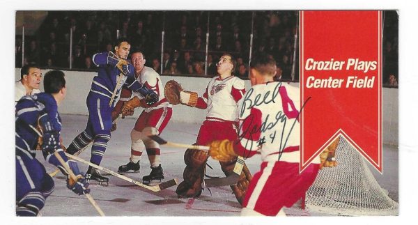 Autographed 1994 Parkhurst BILL GADSBY Detroit Red Wings Tall Boy card