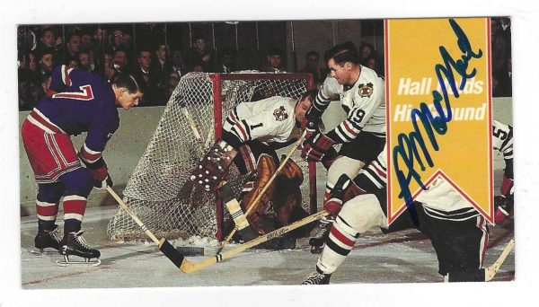 Autographed 1994 Parkhurst AL MacNEIL Chicago Blackhawks Tall Boy card