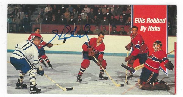 Autographed 1994 Parkhurst HENRI RICHARD Montreal Canadiens Tall Boy card