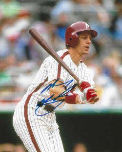 AUTOGRAPHED Mickey Morandini 8x10 Philadelphia Phillies Photo