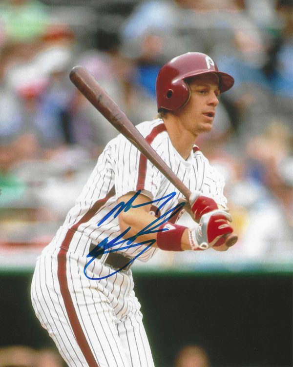 AUTOGRAPHED Mickey Morandini 8x10 Philadelphia Phillies Photo
