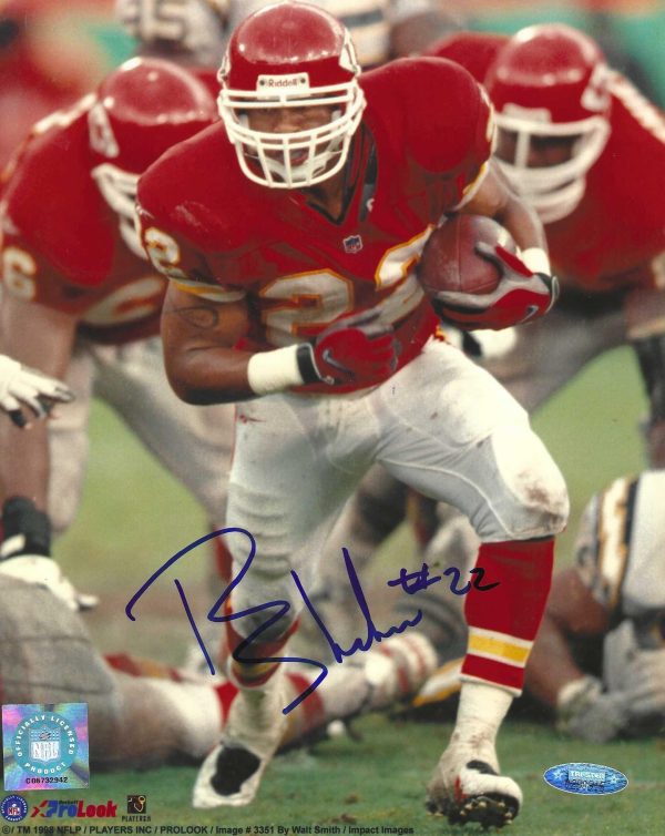 Autographed RASHAAN SHEHEE 8x10 Kansas City Chiefs Photo Tristar