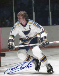 Autographed GARRY UNGER 8X10 St. Louis Blues Photo