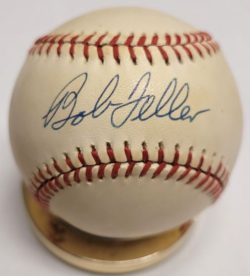 Autographed BOB FELLER Official American League Baseball