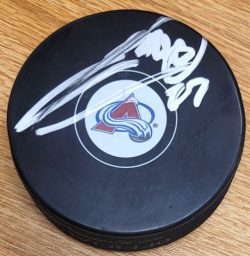 Autographed JONATHAN DROUIN Colorado Avalanche Hockey Puck