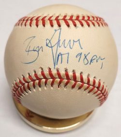 Autographed BEN GRIEVE "98 AL ROY" Official American League Baseball