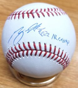 Autographed BAILEY FALTER "2022 NL Champs" Official Rawlings Major League Baseball