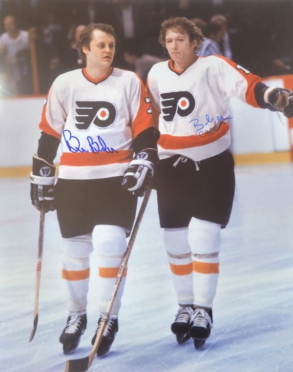 Autographed 16x20 BOBBY CLARKE & BILL BARBER Philadelphia Flyers Photo