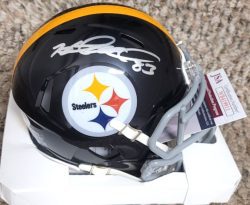 Autographed Heath Miller Pittsburgh Steelers mini helmet -JSA Witness COA