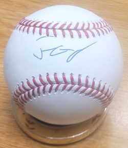 Autographed JUSTIN CRAWFORD Official Major League Baseball