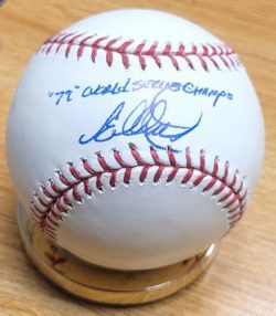 Autographed ED OTT "79 World Series Champs" Official Major League Baseball