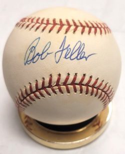 Autographed BOB FELLER Official American League Baseball