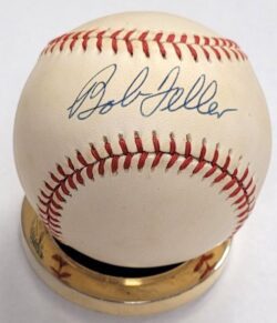 Autographed BOB FELLER Official American League Baseball