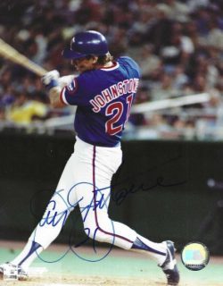 AUTOGRAPHED JAY JOHNSTONE 8x10 Chicago Cubs Photo