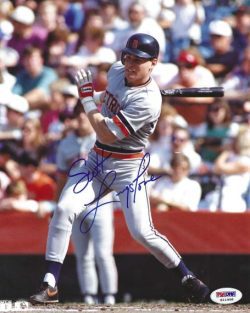 AUTOGRAPHED SCOTT LIVINGSTONE 8x10 Detroit Tigers Photo PSA/DNA