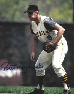 Autographed BILL MAZEROSKI 8x10 Pittsburgh Pirates Photo