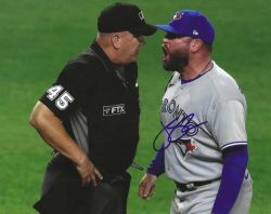 Autographed JOHN SCHNEIDER 8X10 Toronto Blue Jays Photo