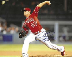 AUTOGRAPHED CESAR RAMOS 8X10 Los Angeles Angels Photo
