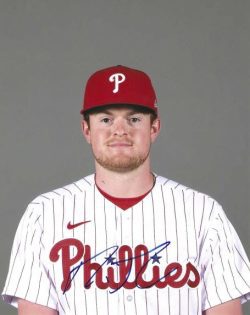 Autographed DAVID PARKINSON 8X10 Philadelphia Phillies Photo