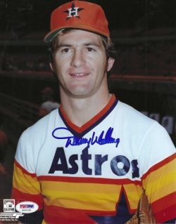 AUTOGRAPHED DENNY WALLING 8X10 Houston Astros Photo PSA/DNA