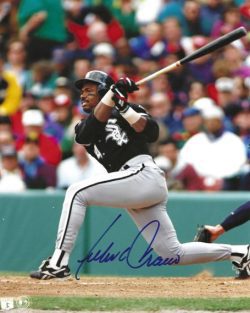 AUTOGRAPHED JULIO FRANCO 8X10 Chicago White Sox Photo