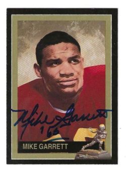 Autographed MIKE GARRETT 1991 Heisman Trophy Award  Winner card