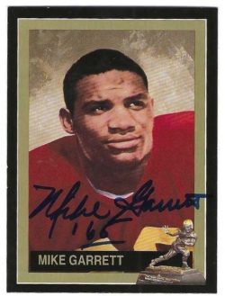 Autographed MIKE GARRETT 1991 Heisman Trophy Award  Winner card