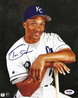 AUTOGRAPHED TOM GOODWIN 8x10 Kansas City Royals Photo PSA/DNA