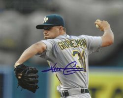 AUTOGRAPHED KENDALL GRAVEMAN 8x10 Oakland A's Photo