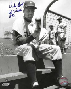 AUTOGRAPHED DICK GRAY 8X10 Los Angeles Dodgers photo