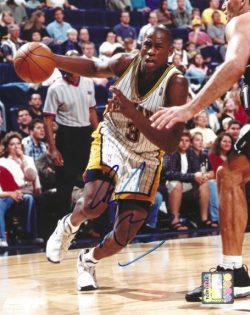Autographed AL HARRINGTON 8X10 Indiana Pacers Photo