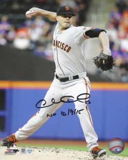 AUTOGRAPHED CHRIS HESTON "NH 6/19/15 8x10 San Francisco Giants Photo MLB
