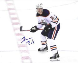 Autographed ZACH HYMAN 8X10 Edmonton Oilers Photo