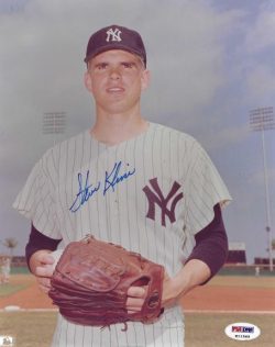 AUTOGRAPHED STEVE KLINE 8x10 New York Yankees Photo PSA/DNA