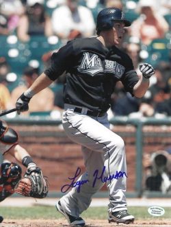 AUTOGRAPHED LOGAN MORRISON 8X10 Florida Marlins Photo