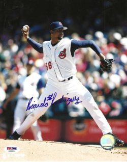 Autographed RICARDO RODRIGUEZ 8X10 CLEVELAND INDIANS photo PSA/DNA