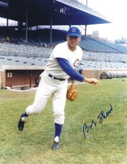 AUTOGRAPHED  BOB SHAW 8x10 Chicago Cubs photo