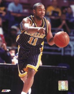 Autographed  JAMAAL TINSLEY 8x10 Indiana Pacers Photo