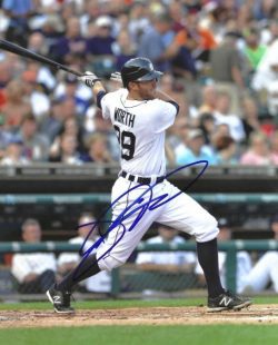 AUTOGRAPHED DANNY WORTH 8X10 photo Detroit Tigers
