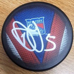 Autographed DAN GIRARDI New York Rangers Hockey Puck