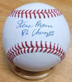 Autographed Steve Braun "82 Champs" Official Major League Baseball